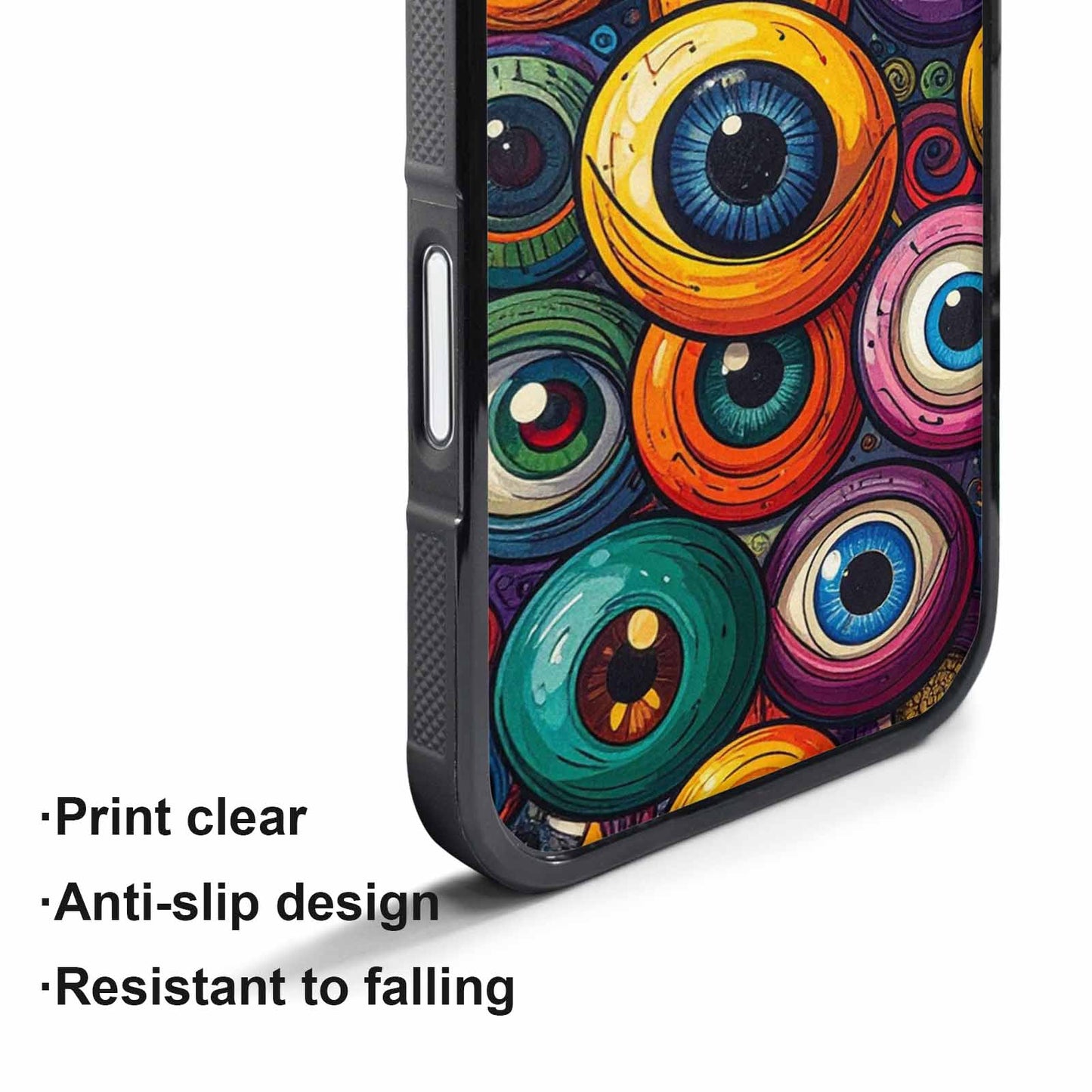 iPhone 17 Pro Case — Seamless Tileable Pattern Of Overlapping Cartoon, Original Design Phone Case