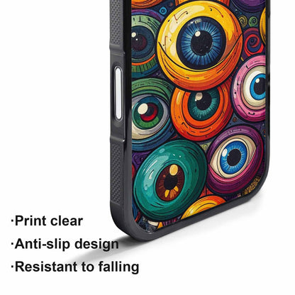 iPhone 17 Pro Case — Seamless Tileable Pattern Of Overlapping Cartoon, Original Design Phone Case