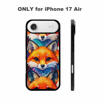 iPhone 17 Air Case — Watercolor Kawaii Fox Faces Watercolor Abstract, Custom Designed Case Cover