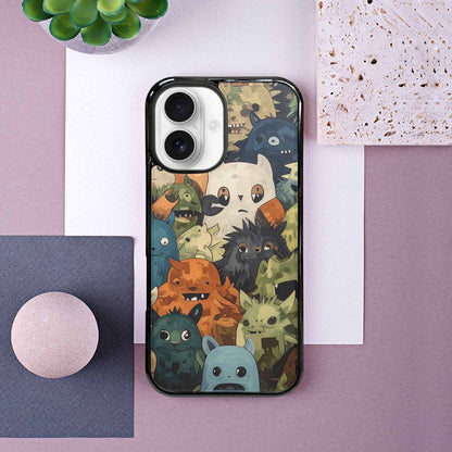 iPhone 16 Case — Monsters Camomonsters Pattern Gsw, Custom Phone Case