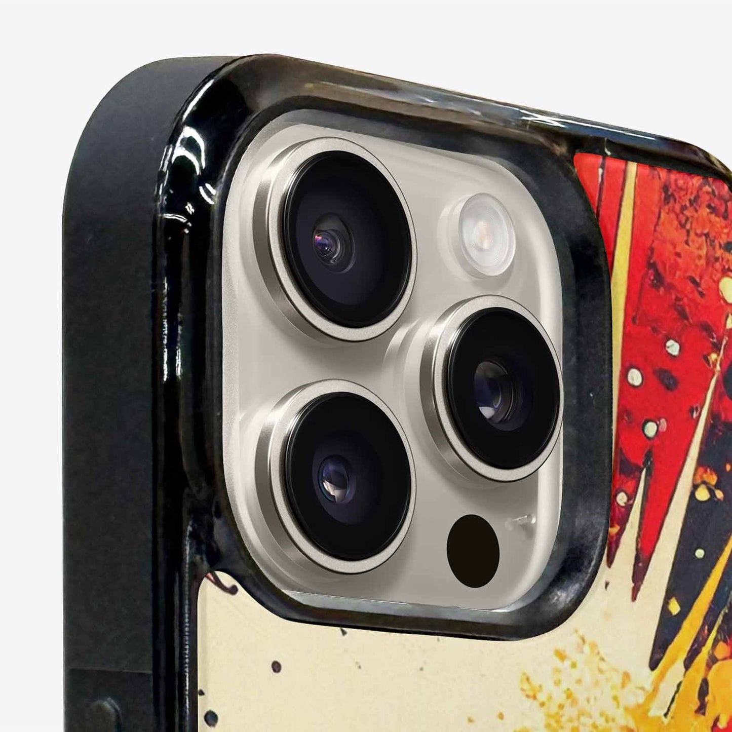 iPhone 16 Pro Max Case — Comic Halftone Comic Bursts Pattern Hundreds, Custom Printed Phone Case