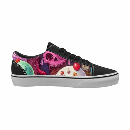 WOMEN'S Ice Cream Monsters  Lace-Up Canvas Y2K Custom Shoes
