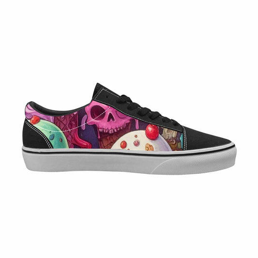 MEN'S Ice Cream Monsters - Lace-Up Canvas Y2K Custom Shoes