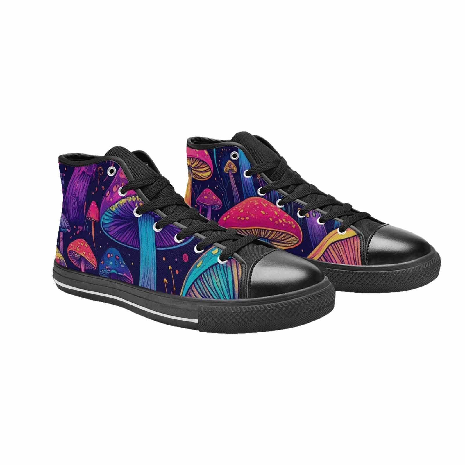 WOMEN'S Psychedelic Mushroom High Top Canvas Y2K Sneakers