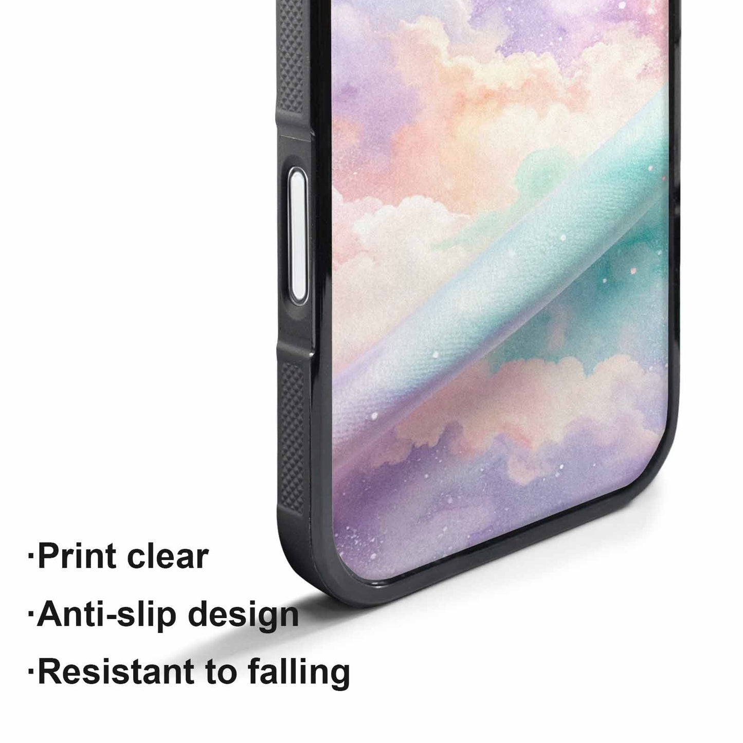 iPhone 17 Air Case — Galaxy Texture In Soft Pastel Galaxy, Custom Printed Phone Case