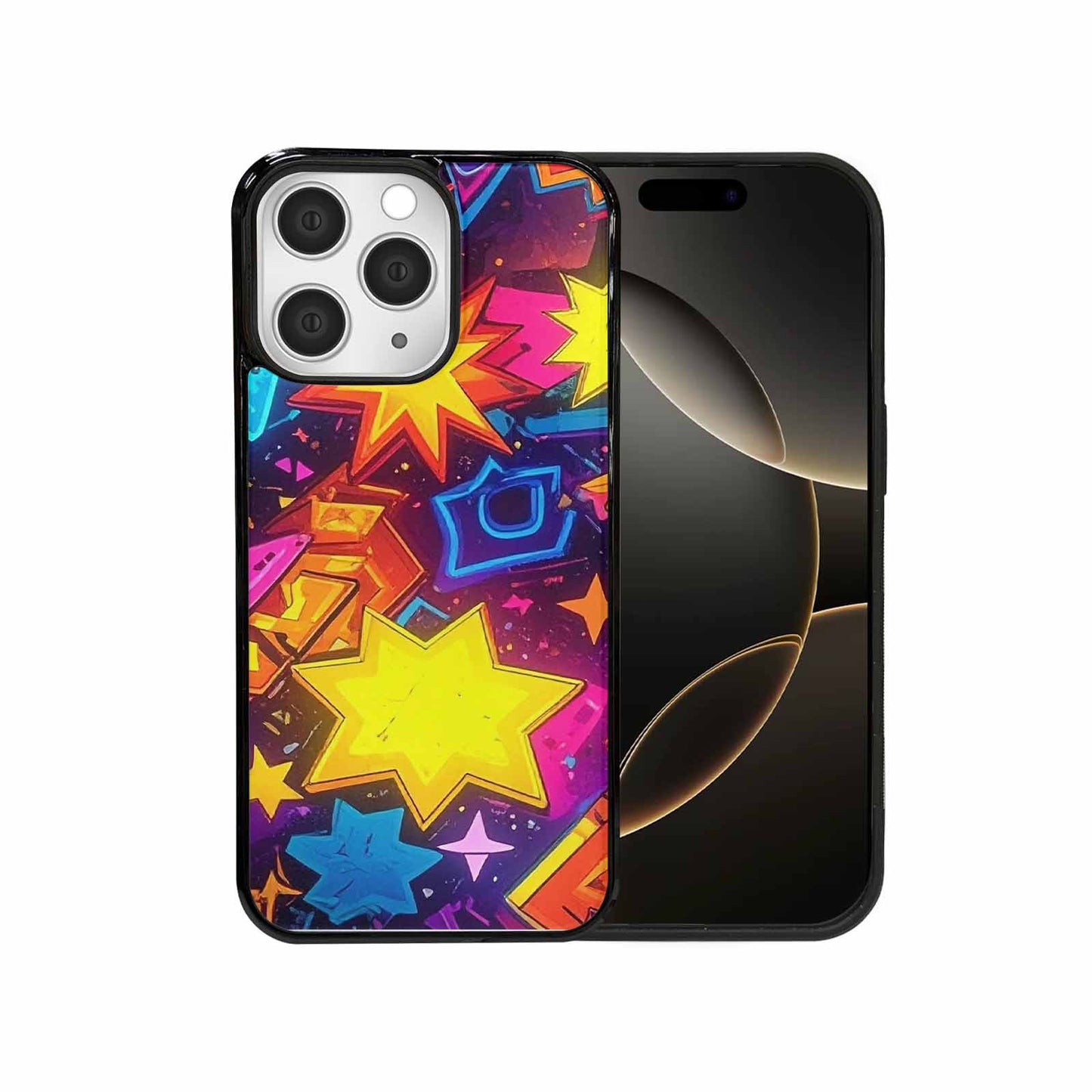 iPhone 15 Pro Max Case — 80s Retro Motif 80s Retro Motifs, Custom Printed Phone Case