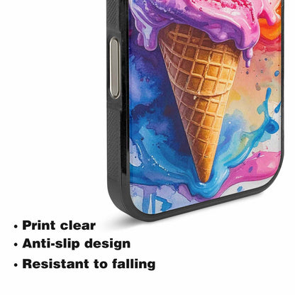 iPhone 16 Pro Case — Melting Icecream Collage, Custom Designed Case Cover