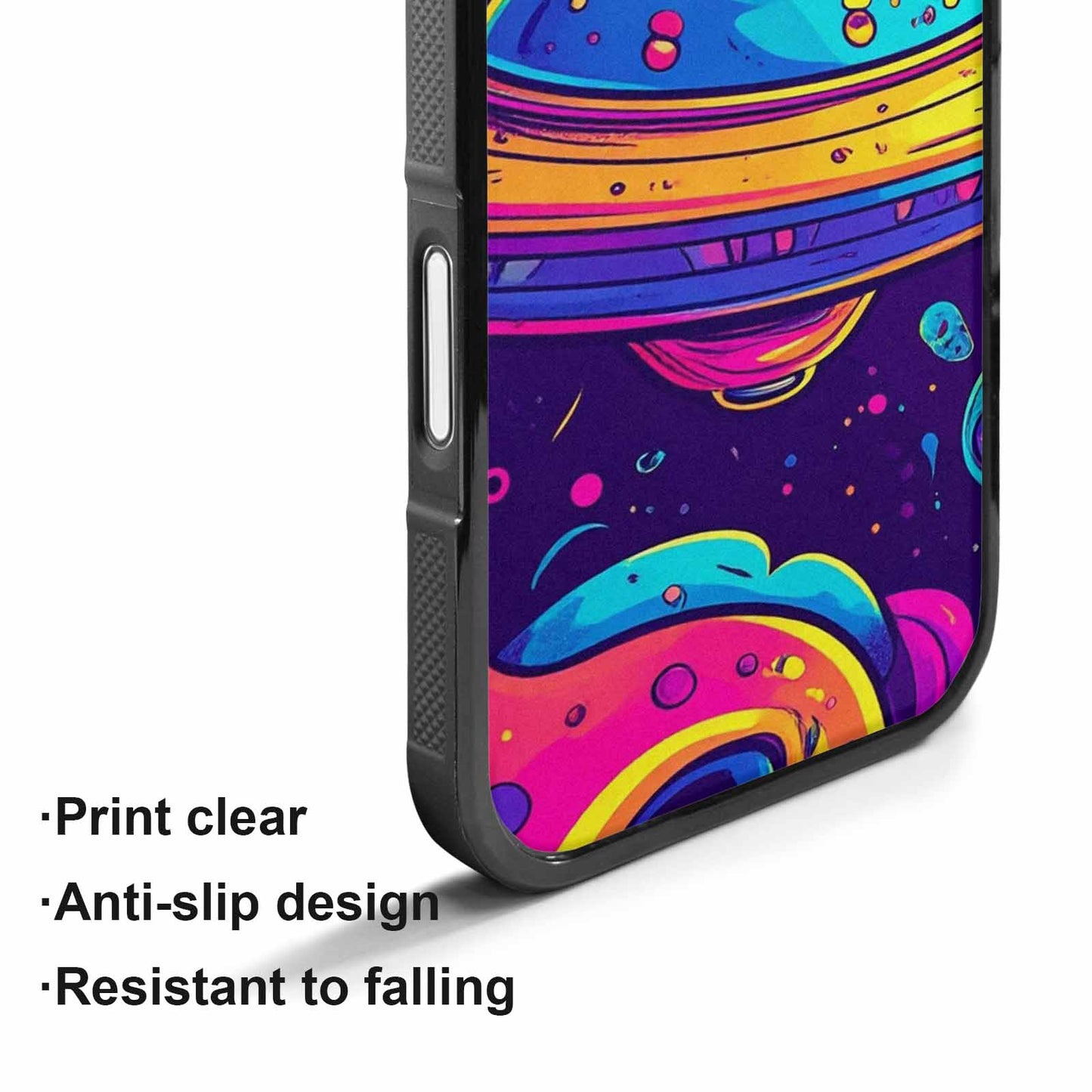 iPhone 17 Case — Alien Ufo Cartoon Art Alien Scifi, Custom Art Phone Cover