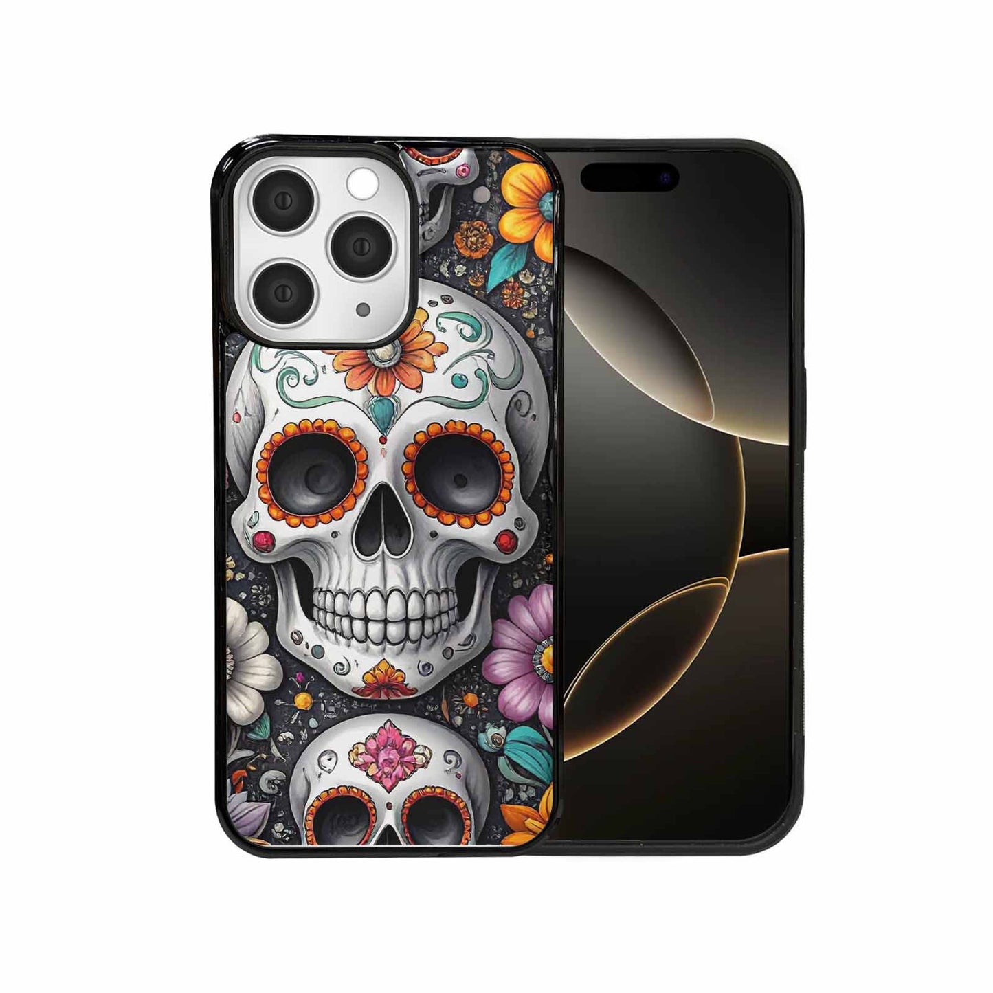 iPhone 15 Pro Max Case — Greyscale Black And White Dark Black, Original Design Phone Case