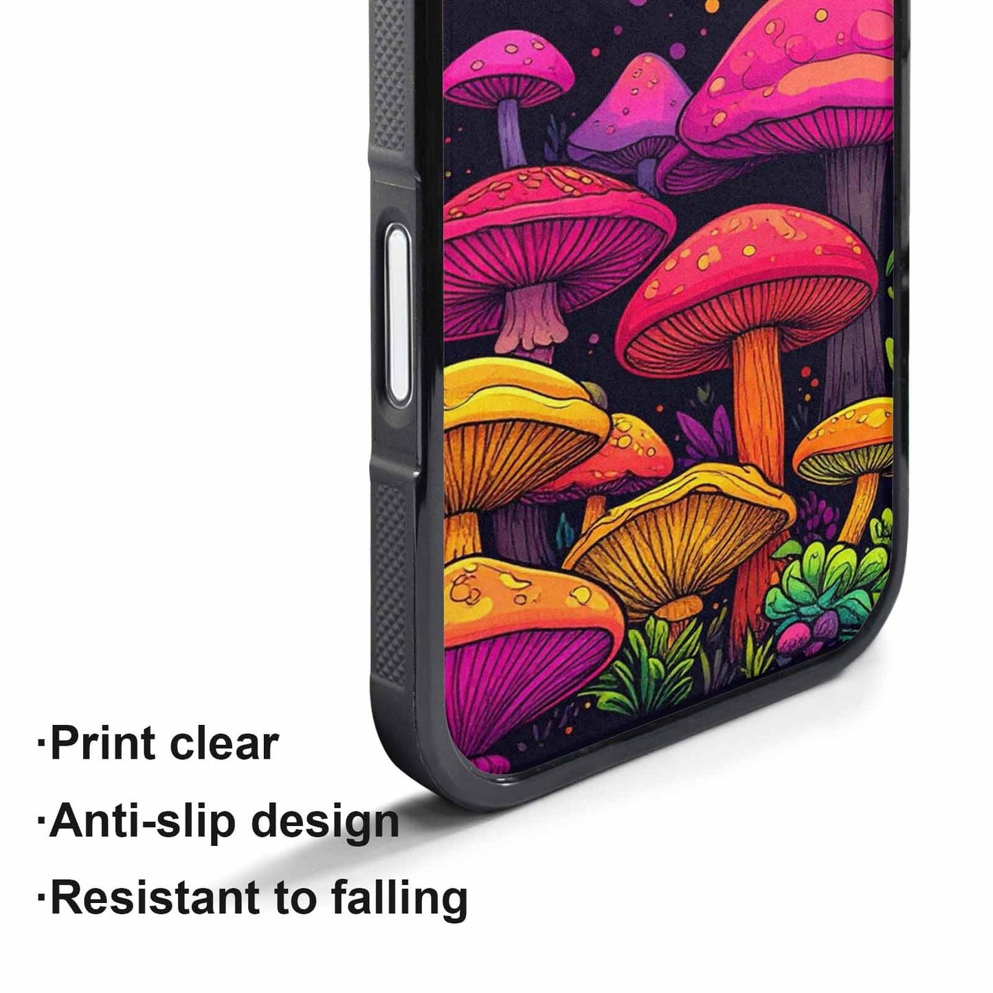 iPhone 17 Pro Max Case — Psychedelic Mushroom Cartoon Pattern Cartoon Cute, Custom Made Phone Cover