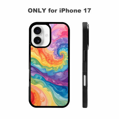iPhone 17 Case — Tie Dye Swirls Tie Dye Tie, Custom Designed Case Cover