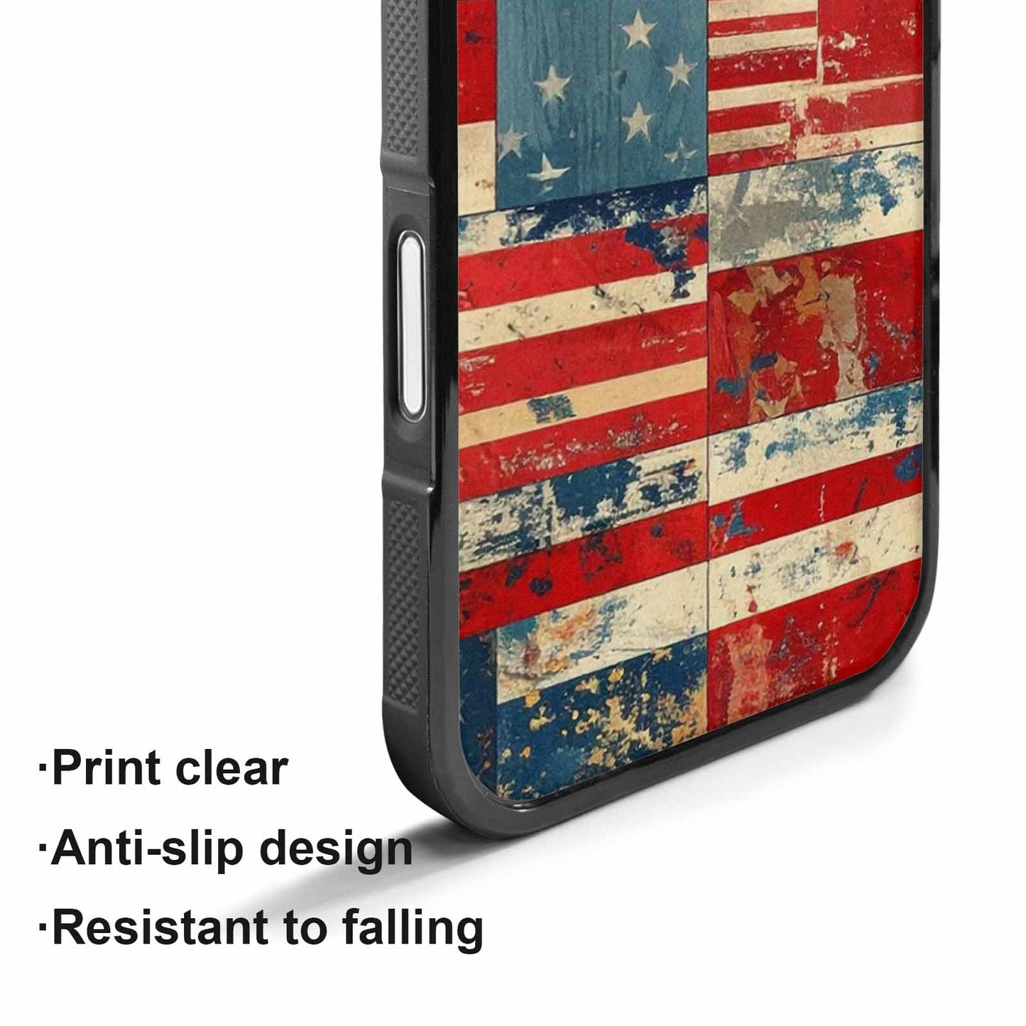iPhone 17 Case — Small American Flag Stars Galaxy Space, Custom Art Phone Cover