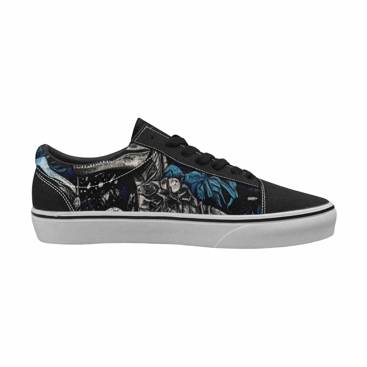 WOMEN'S Dinosaur Burst Lace-Up Canvas Neon Fantasy Custom Shoes