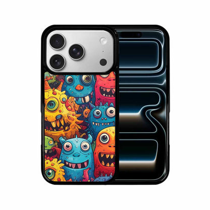 iPhone 17 Pro Case — Small Cartoon Monster Character Pattern Cartoon, Unique Phone Case Design