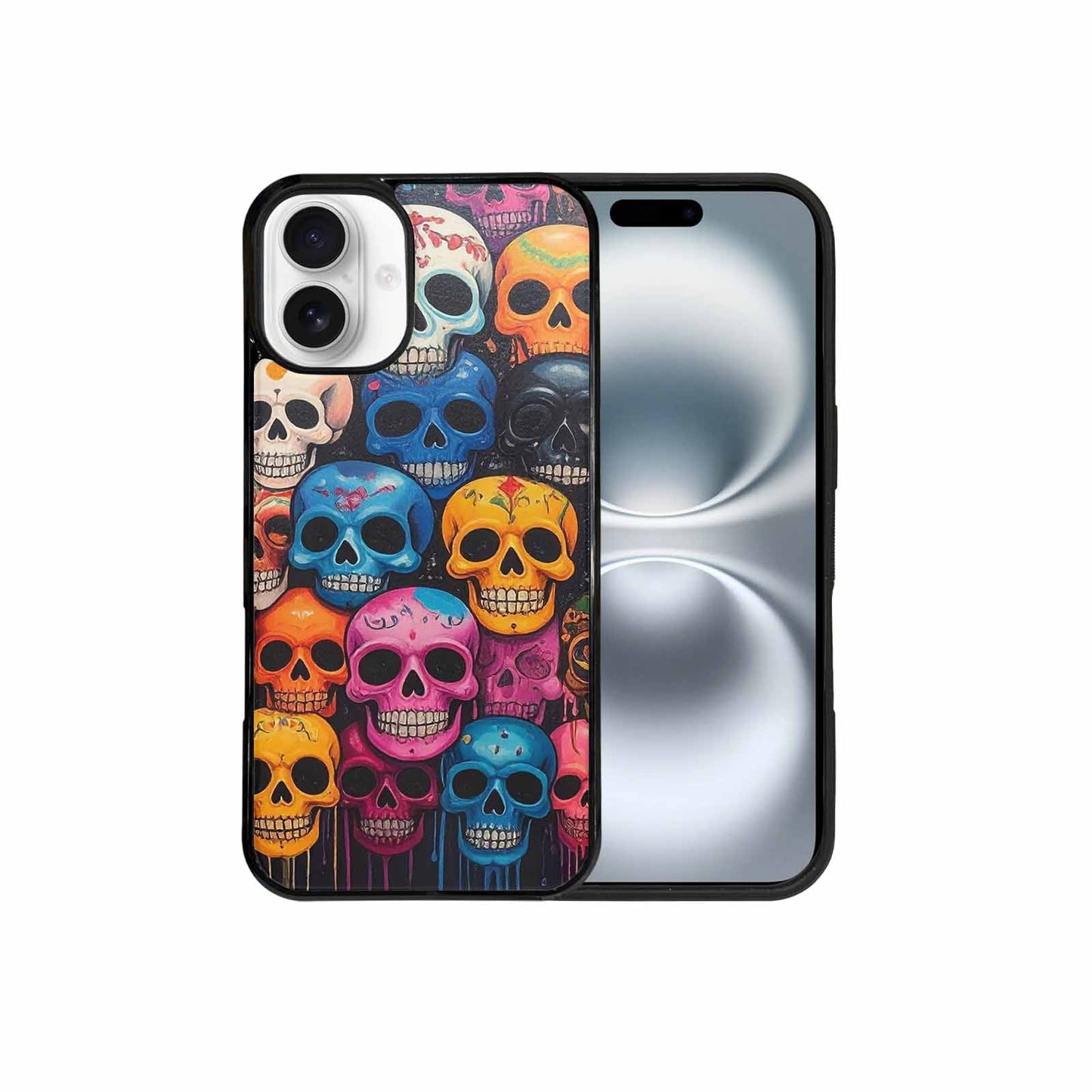 iPhone 16 Plus Case — Skulls General Skulls Pattern, Personalized Phone Case