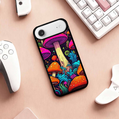 iPhone 17 Air Case — Psychedelic Mushroom Cartoon Pattern Cartoon Cute, Original Design Phone Case