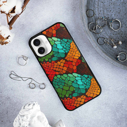 iPhone 16 Plus Case — Dark Snake Print Custom, Custom Phone Case