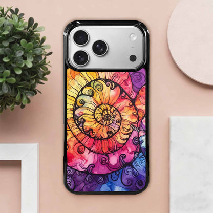 iPhone 17 Pro Max Case — Tie Dye Swirls (black Tie Dye, Custom Designed Case Cover