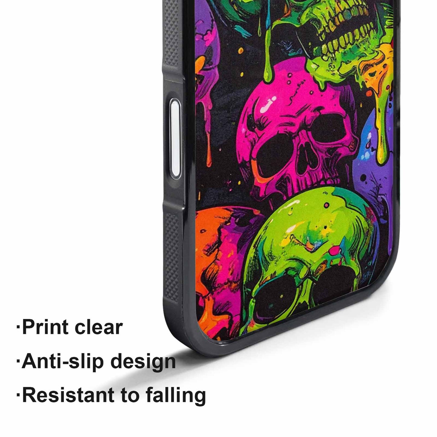 iPhone 17 Air Case — Vibrant Camo Of Skeletons Neon Camo, Personalized Phone Case