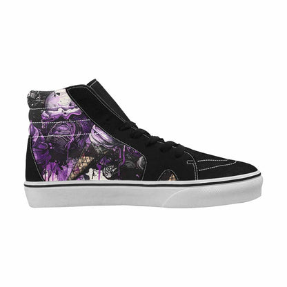 MEN'S Ice Cream Motif High Top Canvas Surreal Shoes