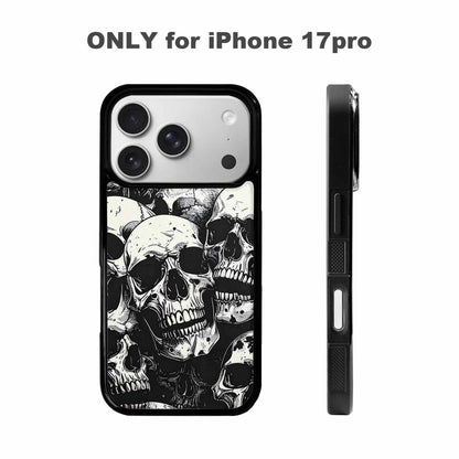 iPhone 17 Pro Case — Skull Dark Art Gothic Print Gothic, Customized Protective Case