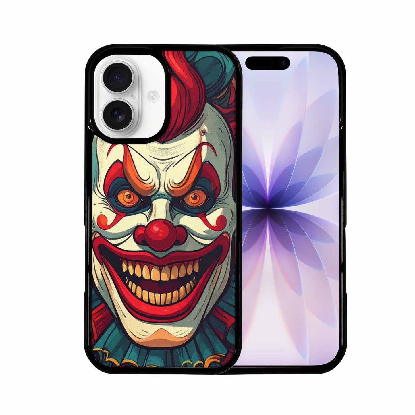 iPhone 17 Case — Evil Circus Heads Faces Cartoon Cute, Custom Print Case Cover