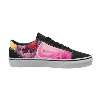 WOMEN'S Ice Cream Monsters  Lace-Up Canvas Aesthetic Custom Shoes