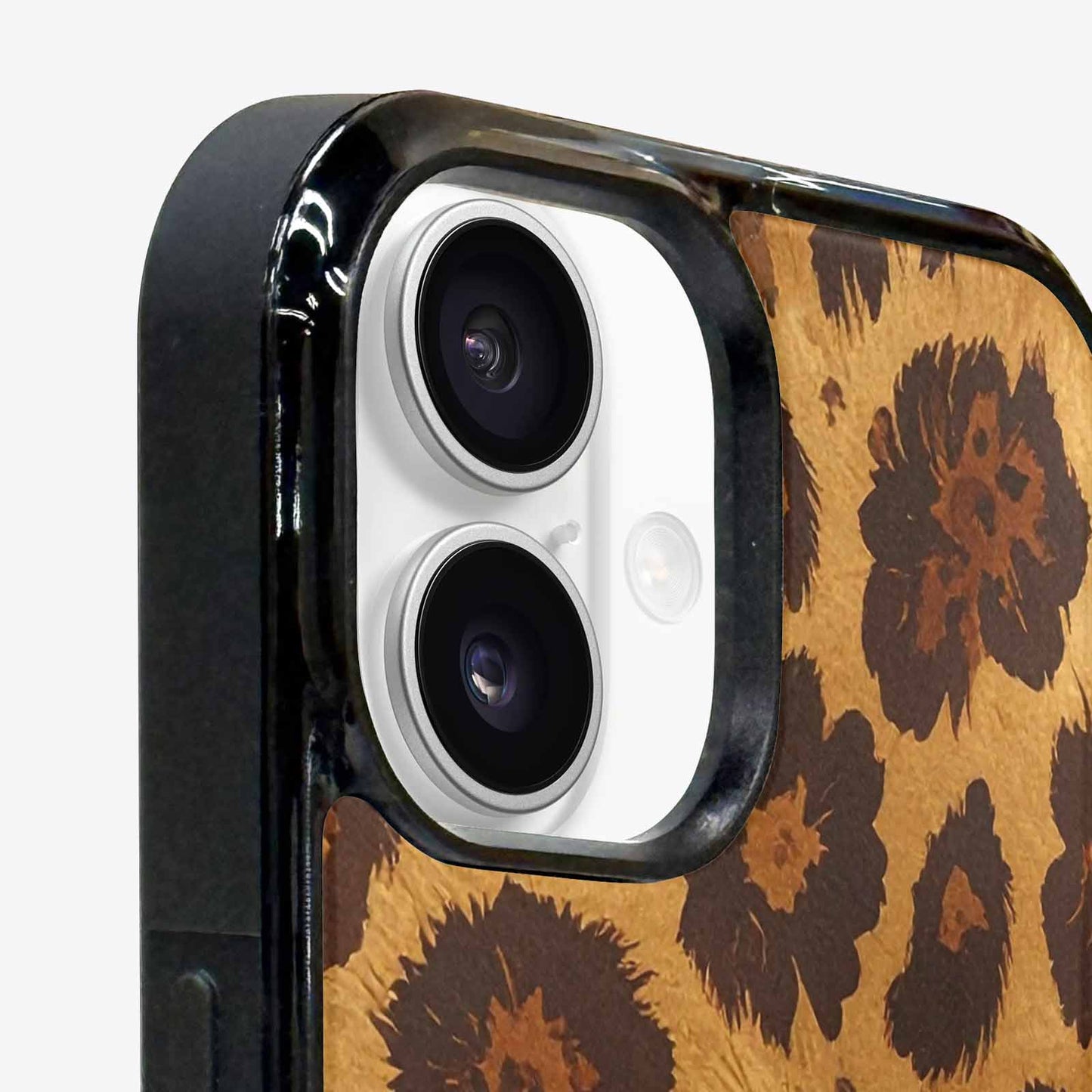 iPhone 16 Plus Case — Classic Leopard Print Warm Golden Tan, Custom Made Phone Cover