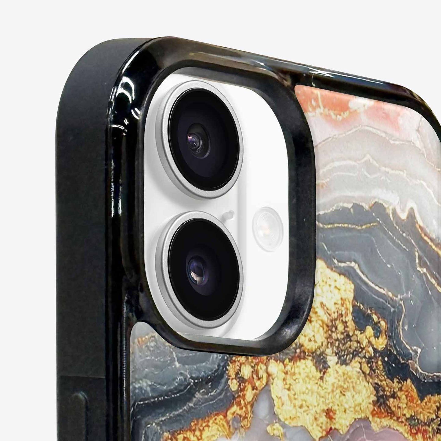 iPhone 16 Case — Marble Vein Marble Veins Pattern Hundreds, Custom Made Phone Cover