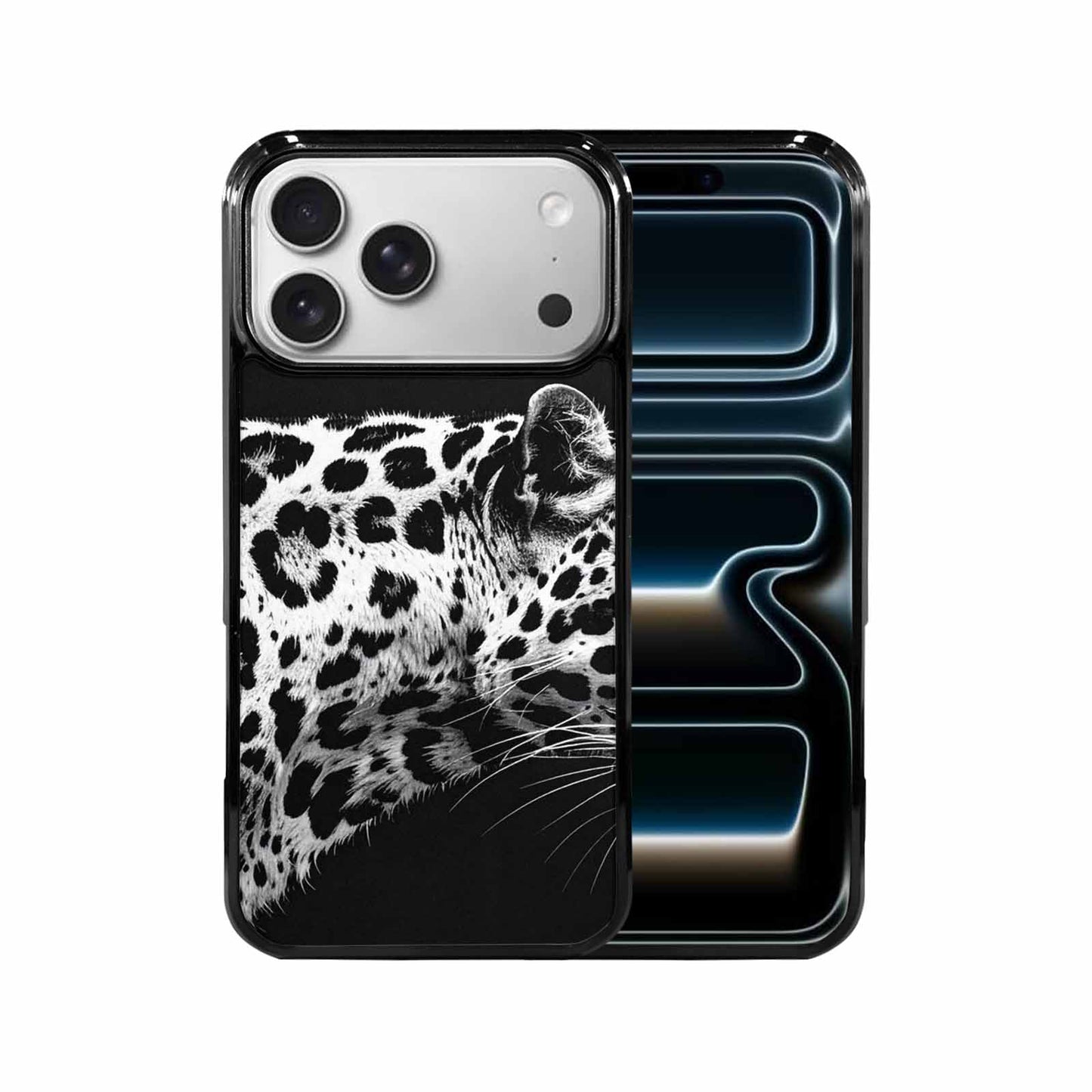 iPhone 17 Pro Max Case — Leopard Print Black And Animal Print, Custom Art Phone Cover
