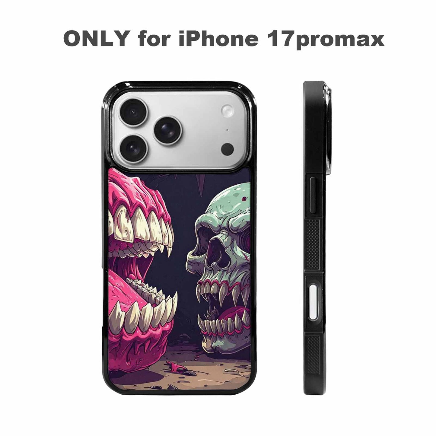 iPhone 17 Pro Max Case — Skull Dark Art Gothic Print Gothic, Custom Art Phone Cover