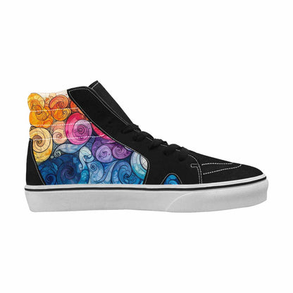 MEN'S Tie High Top Canvas Dark Academia Sneakers