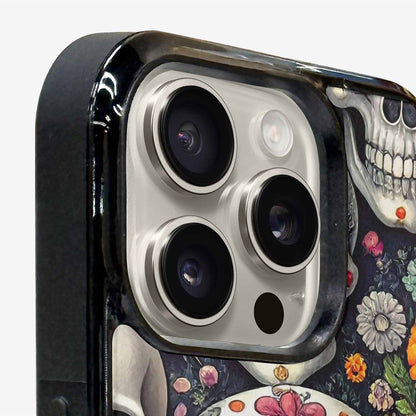iPhone 16 Pro Case — Greyscale Black And White Dark Black, Customized Protective Case