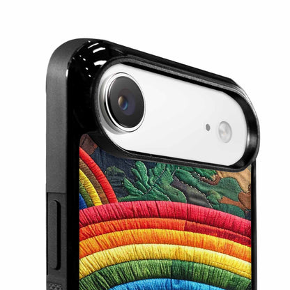 iPhone 17 Air Case — Vivid Camo Rainbow Arc Camo, Customized Protective Case