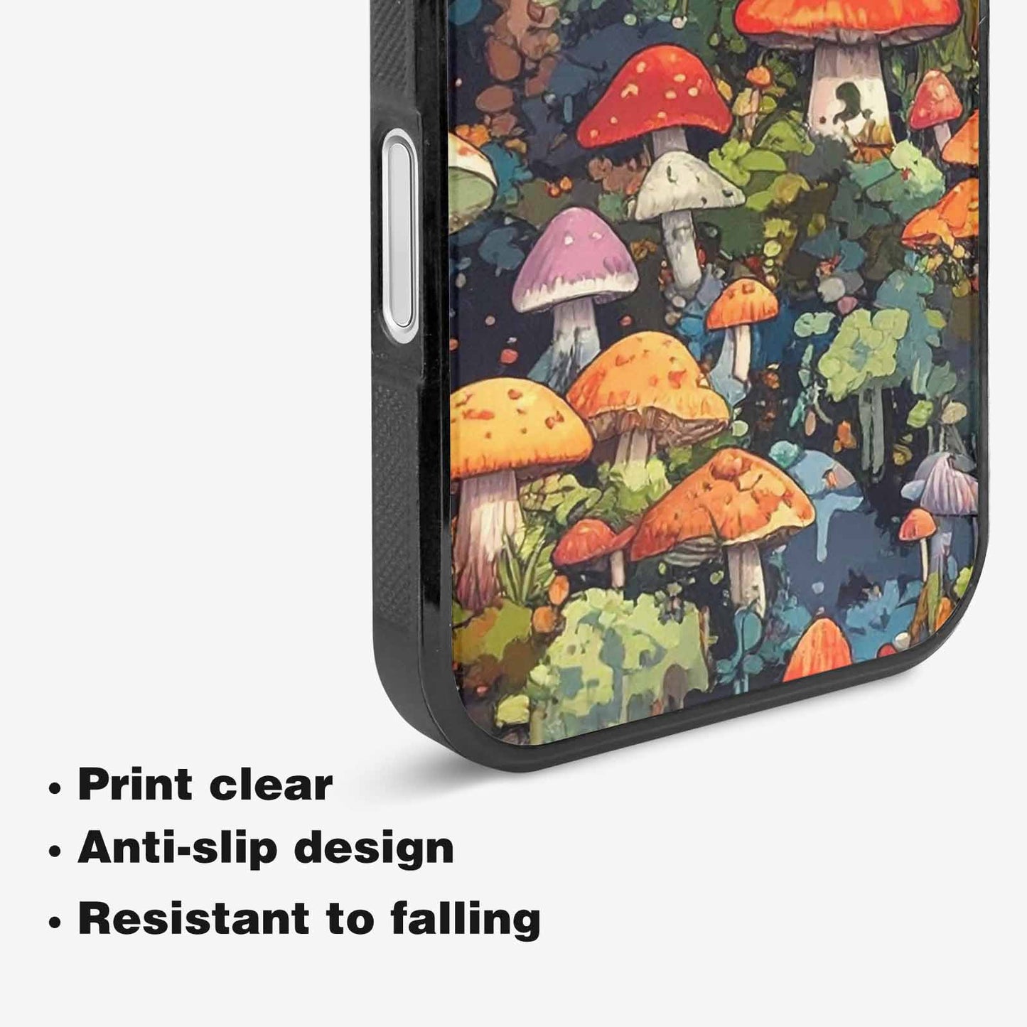 iPhone 16 Case — Mushrooms Camomushrooms Patter Big, Custom Designed Case Cover