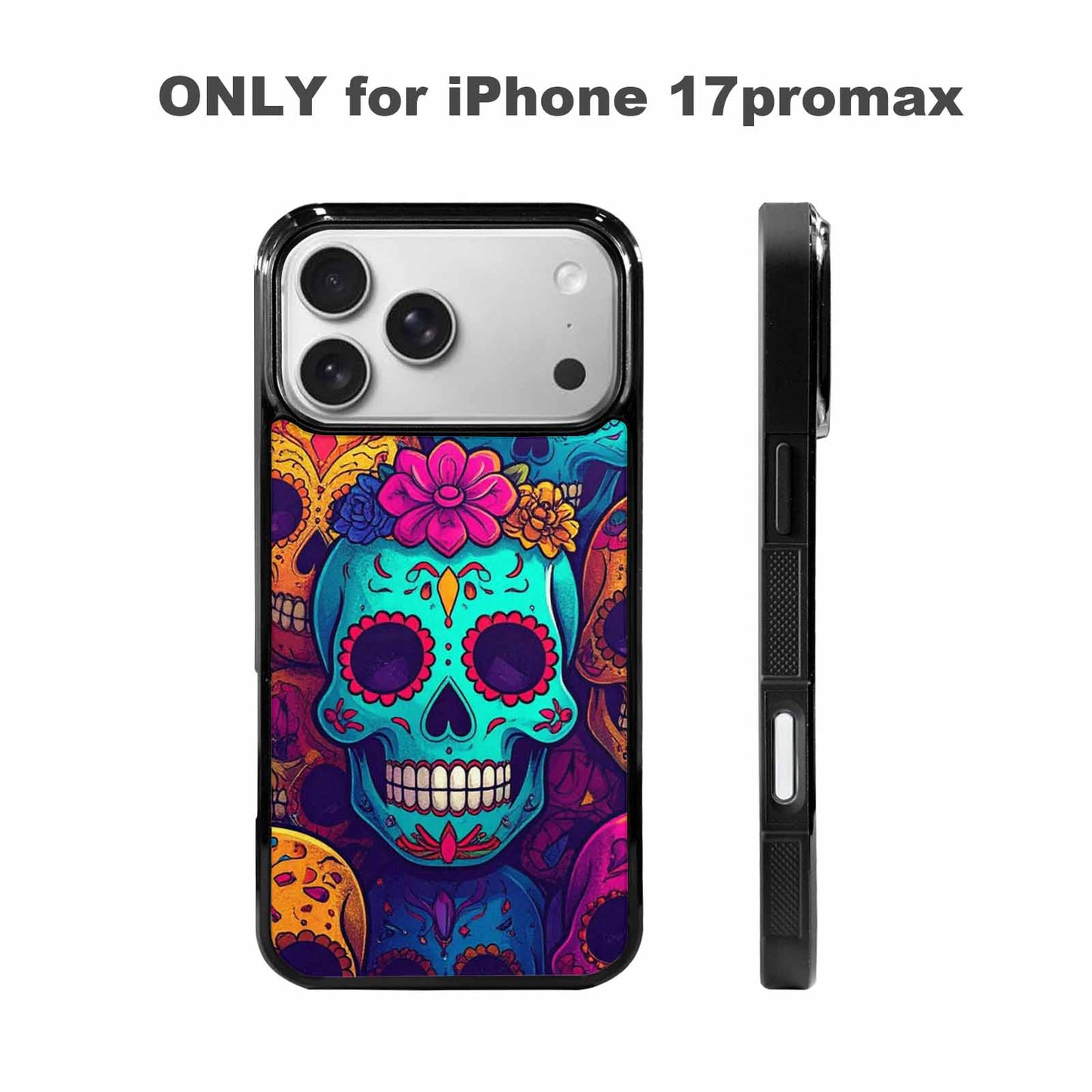 iPhone 17 Pro Max Case — Skull Dark Art Gothic Print Gothic, Custom Made Phone Cover
