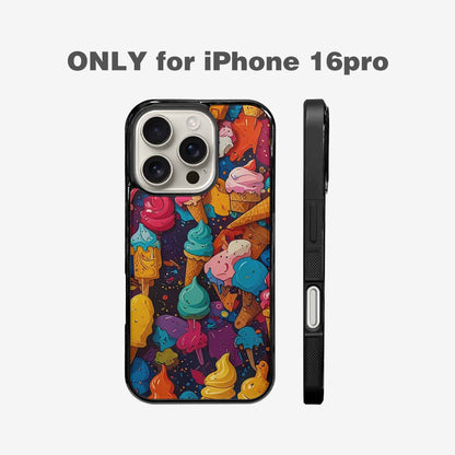 iPhone 16 Pro Case — Ice Cream Motif Ice Cream Motifs, Unique Phone Case Design