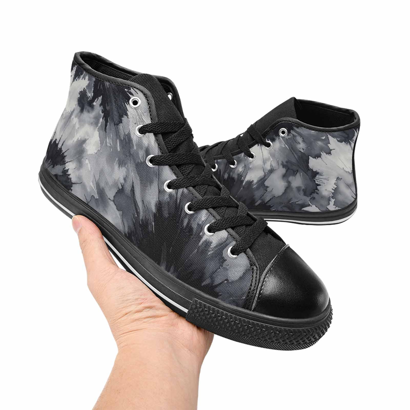 MEN'S Tie Dye - High Top Canvas Aesthetic Shoes
