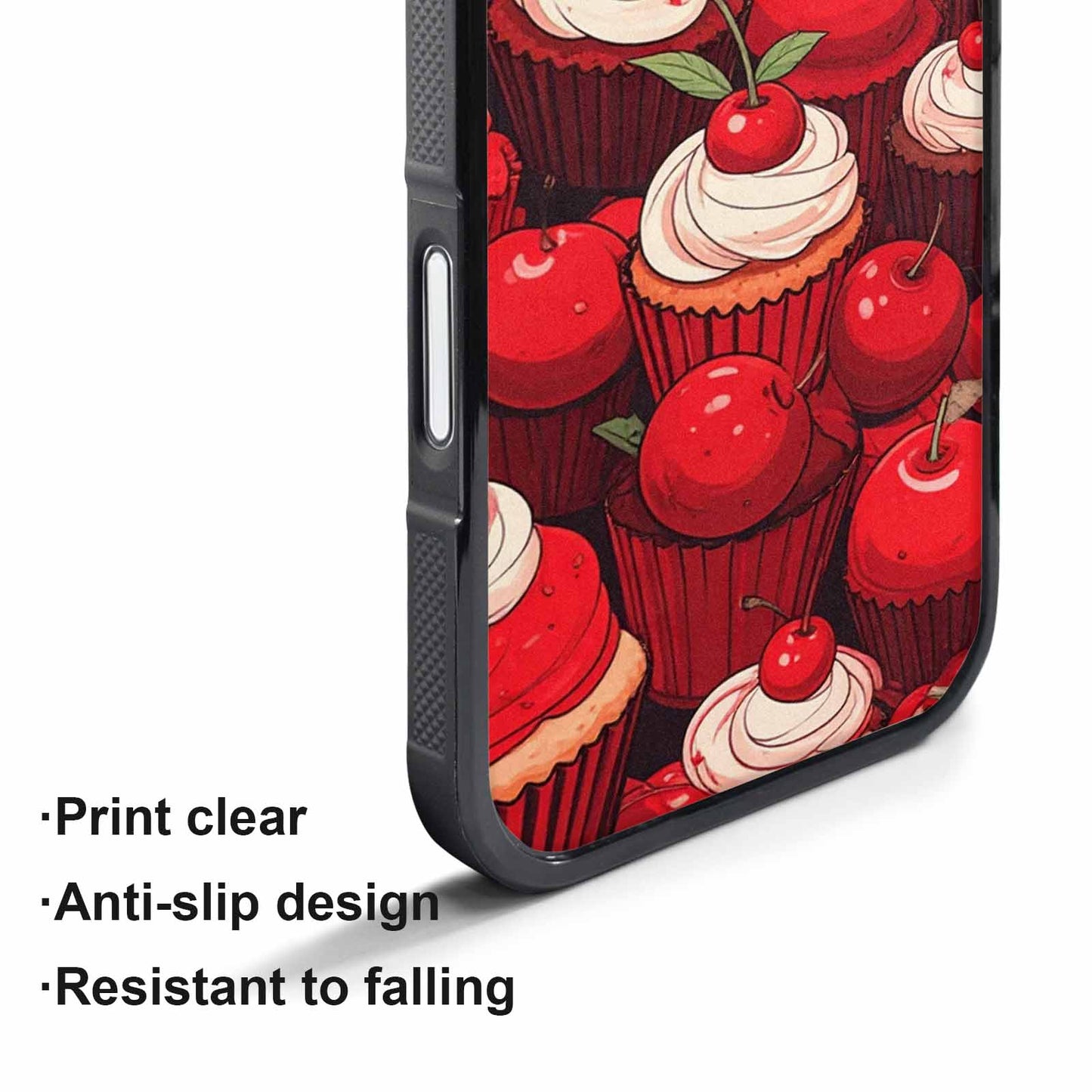 iPhone 17 Air Case — Retro Cherry Cupcake Retro Vintage, Unique Phone Case Design