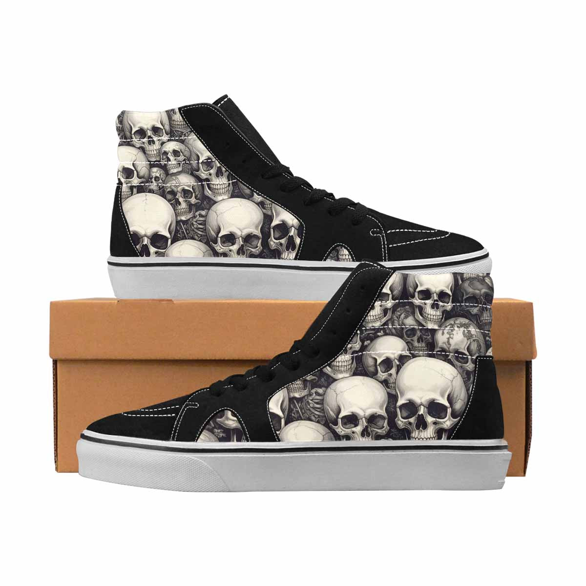 MEN'S Skull Splatter Black White 11 Ferion