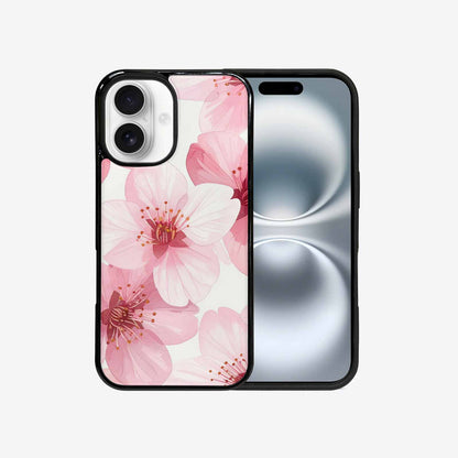 iPhone 16 Case — Japanese Cherry Blossom Pattern Sakura Flowers, Custom Phone Case