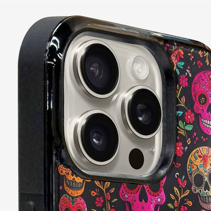 iPhone 15 Pro Max Case — Colorful Dia De Los Muertos Sugar, Personalized Phone Case
