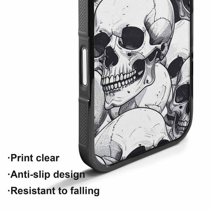 iPhone 17 Case — Skull Dark Art Gothic Print Gothic, Custom Designed Case Cover