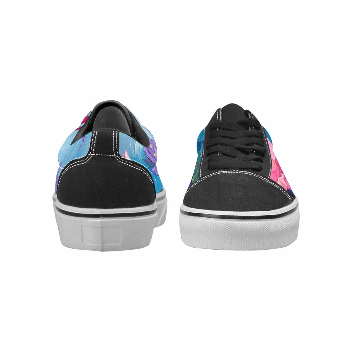 WOMEN'S Full Color Vibrant Monet Lace-Up Canvas Dreamcore Custom Shoes