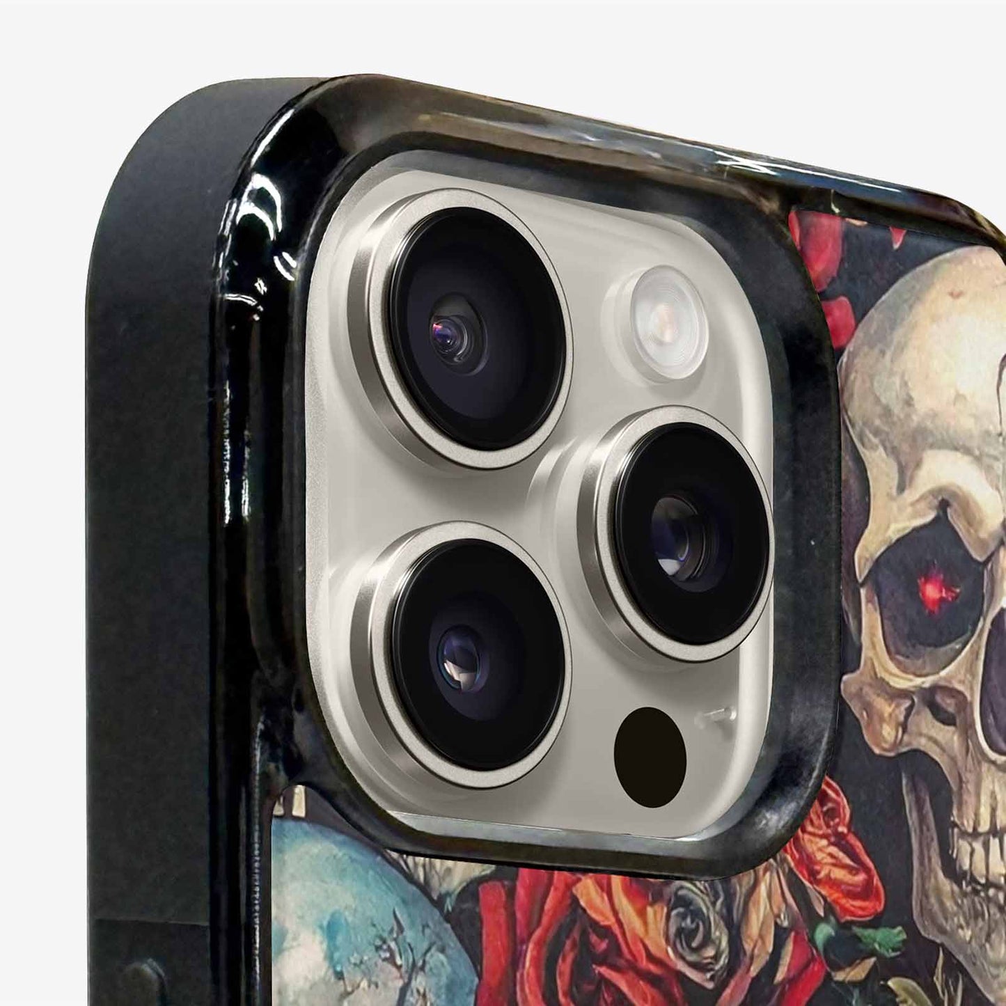 iPhone 15 Pro Max Case — Skulls And Rosesmelting Skulls A, Custom Phone Case