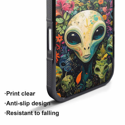 iPhone 17 Pro Max Case — Aliens Pattern Hundreds Of Alien Scifi, Custom Print Case Cover
