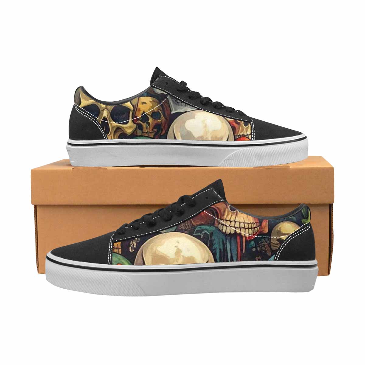 WOMEN'S Skulls Lace-Up Canvas Dreamcore Shoes