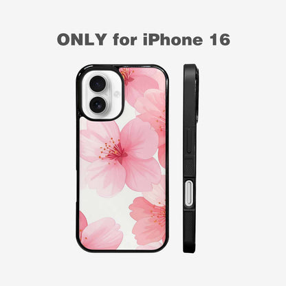 iPhone 16 Case — Japanese Cherry Blossom Pattern Sakura Flowers, Custom Printed Phone Case