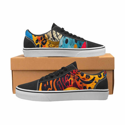 WOMEN'S Smiley Faces Lace-Up Canvas Dreamcore Shoes