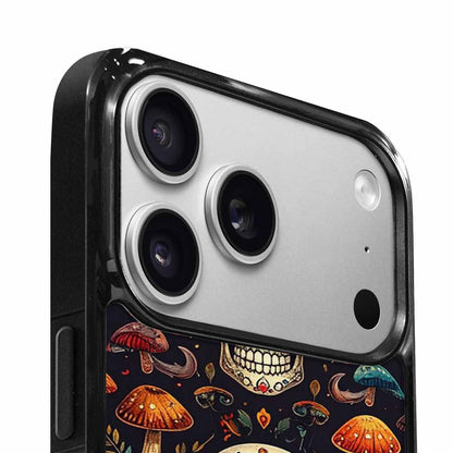 iPhone 17 Pro Case — Mushrooms And Skulls Gothic Skulls, Custom Print Case Cover